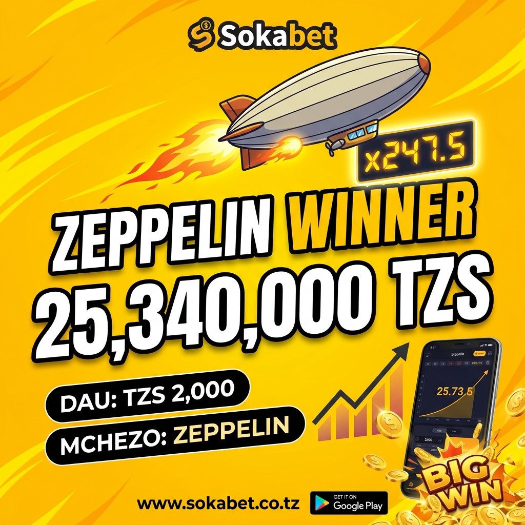 Sokabet Zeppelin Big Win Tanzania